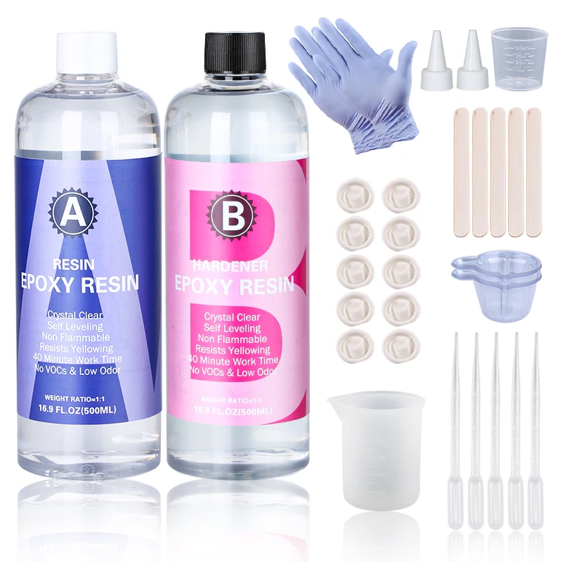 Resin Art Ratio - Kit de resina epóxi cristalina, alto