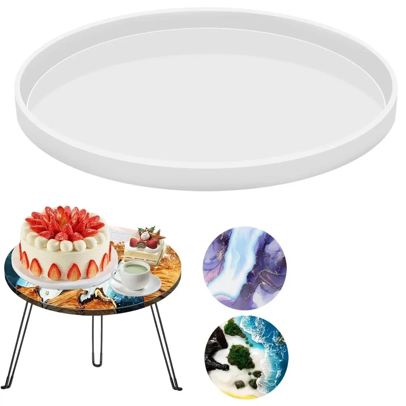 Resin Art Table - Moldes de Resina Epóxi Redondos para