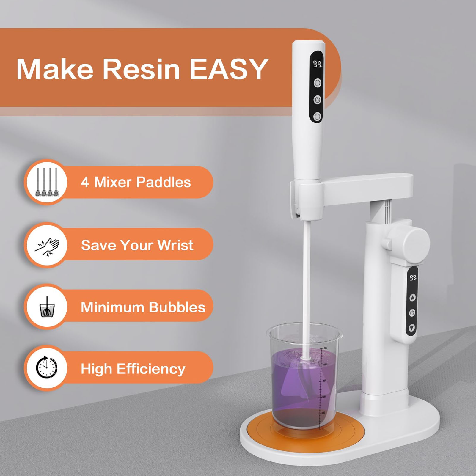 Resin Art Machine - Agitador de resina elétrico misturador de