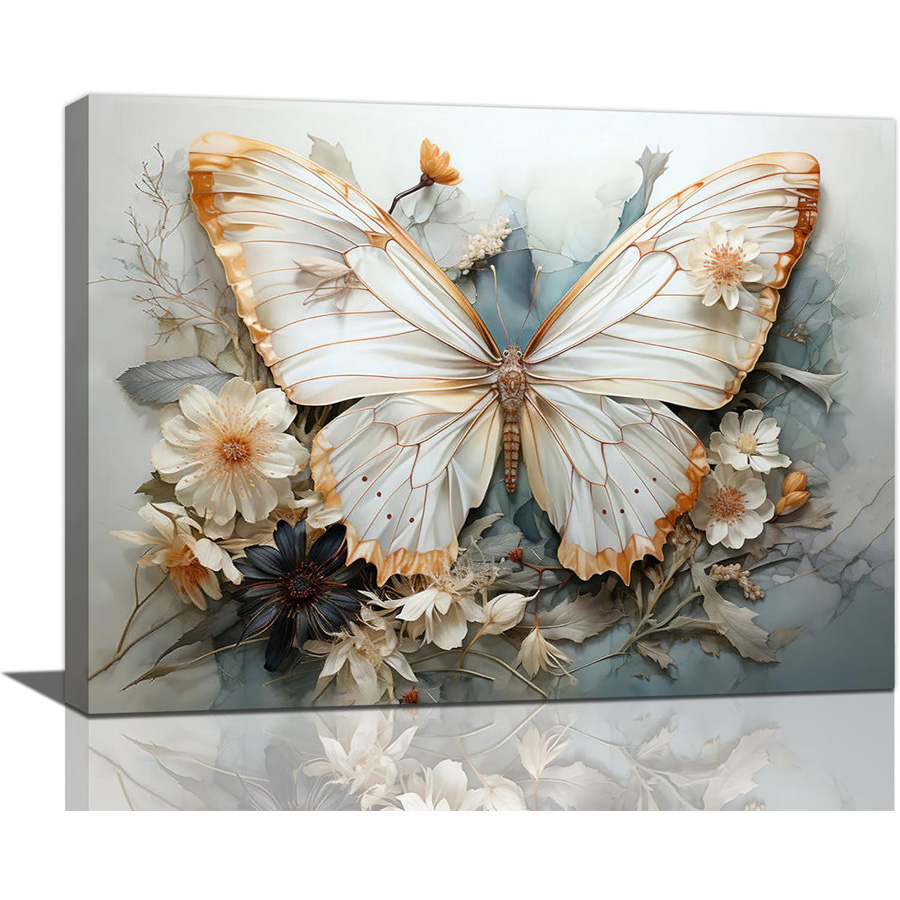 Resin Art Images - Kit de pintura diamante flor borboleta