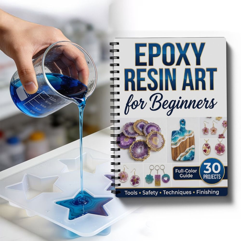 Manual Passo a Passo de Arte c - Resin Art Tutorial avaliação e preço