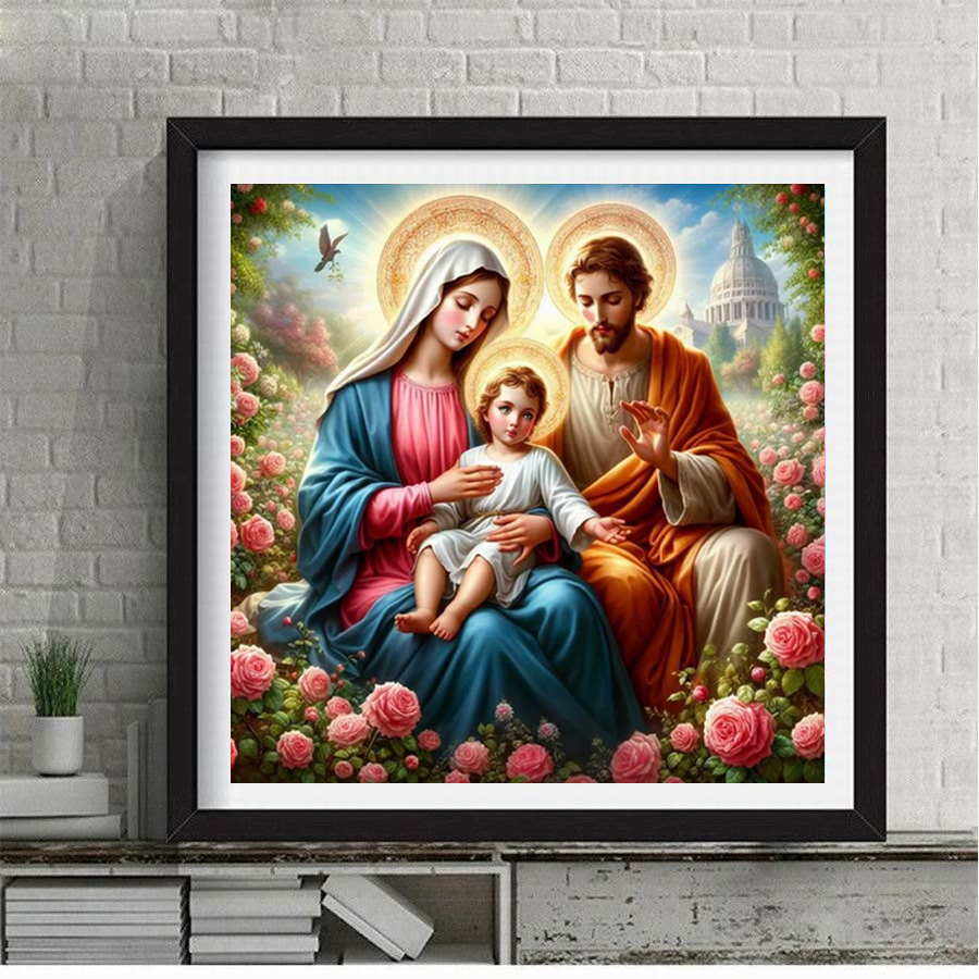 Completo Rhinestone Jesus Mari - Resin Art Images avaliação e preço