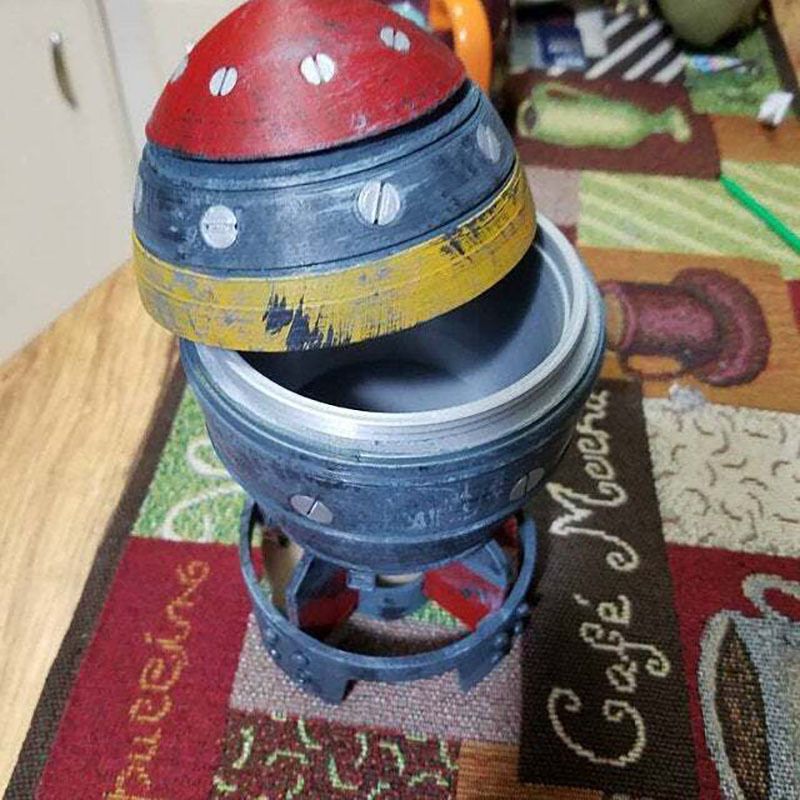 Nova mini nuke bomba caixa de  - Resin Art Table Top avaliação e preço