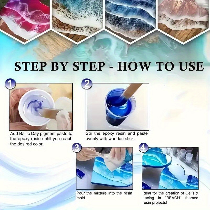 24 Cores/8 Cores 5 Gramas 0. 1 - Resin Art Table Top avaliação e preço