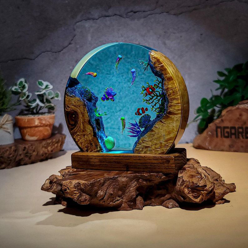 Luminária de Mesa de Resina co - Resin Art Table avaliação e preço