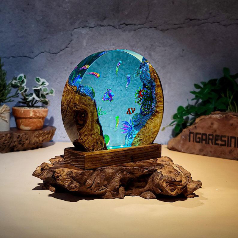 Luminária de Mesa de Resina co - Resin Art Table avaliação e preço