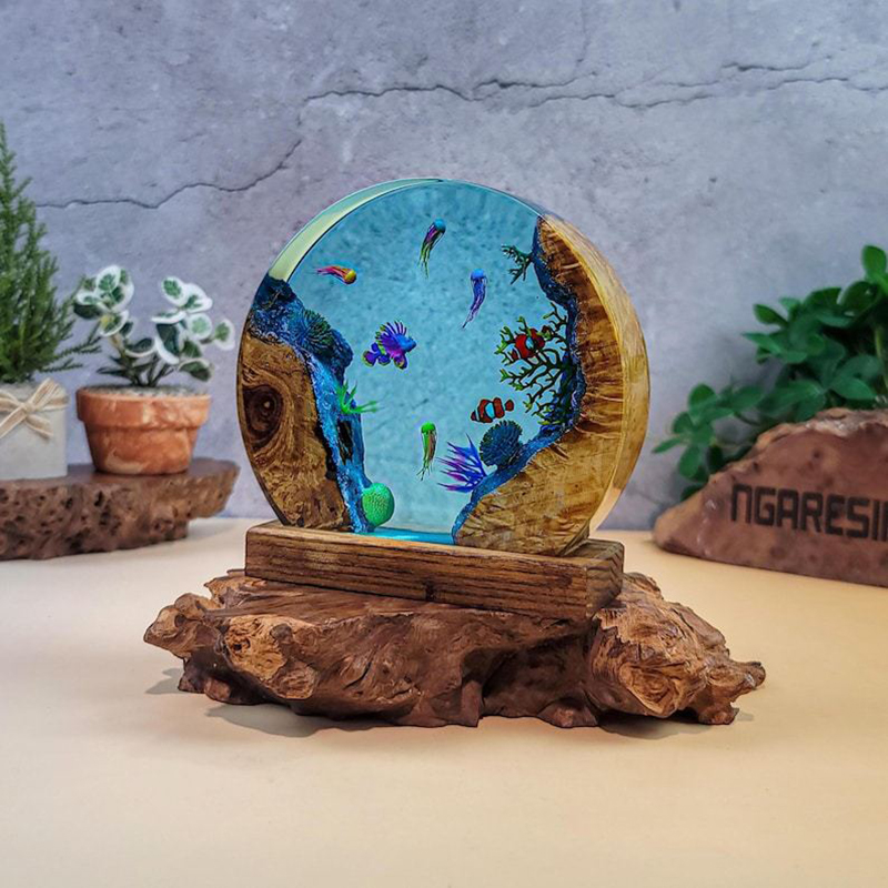 Luminária de Mesa de Resina co - Resin Art Table avaliação e preço