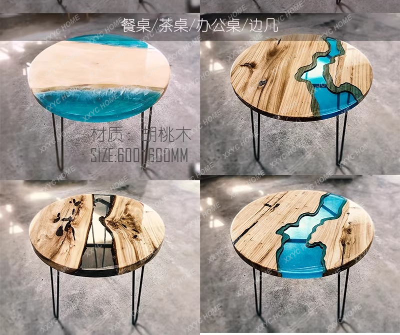 Mesa de jantar criativa em res - Resin Art Table avaliação e preço