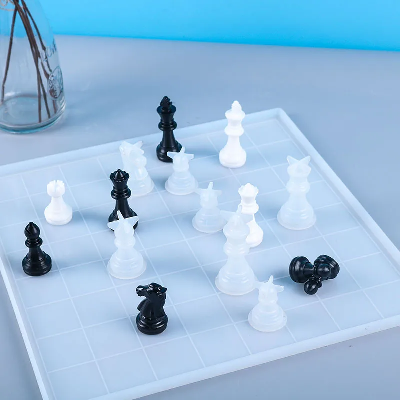 Moldes de Silicone para Xadrez - Resin Art Table avaliação e preço