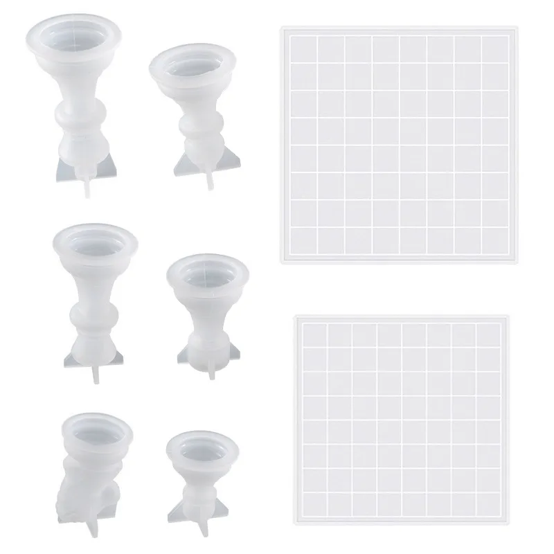 Moldes de Silicone para Xadrez - Resin Art Table avaliação e preço