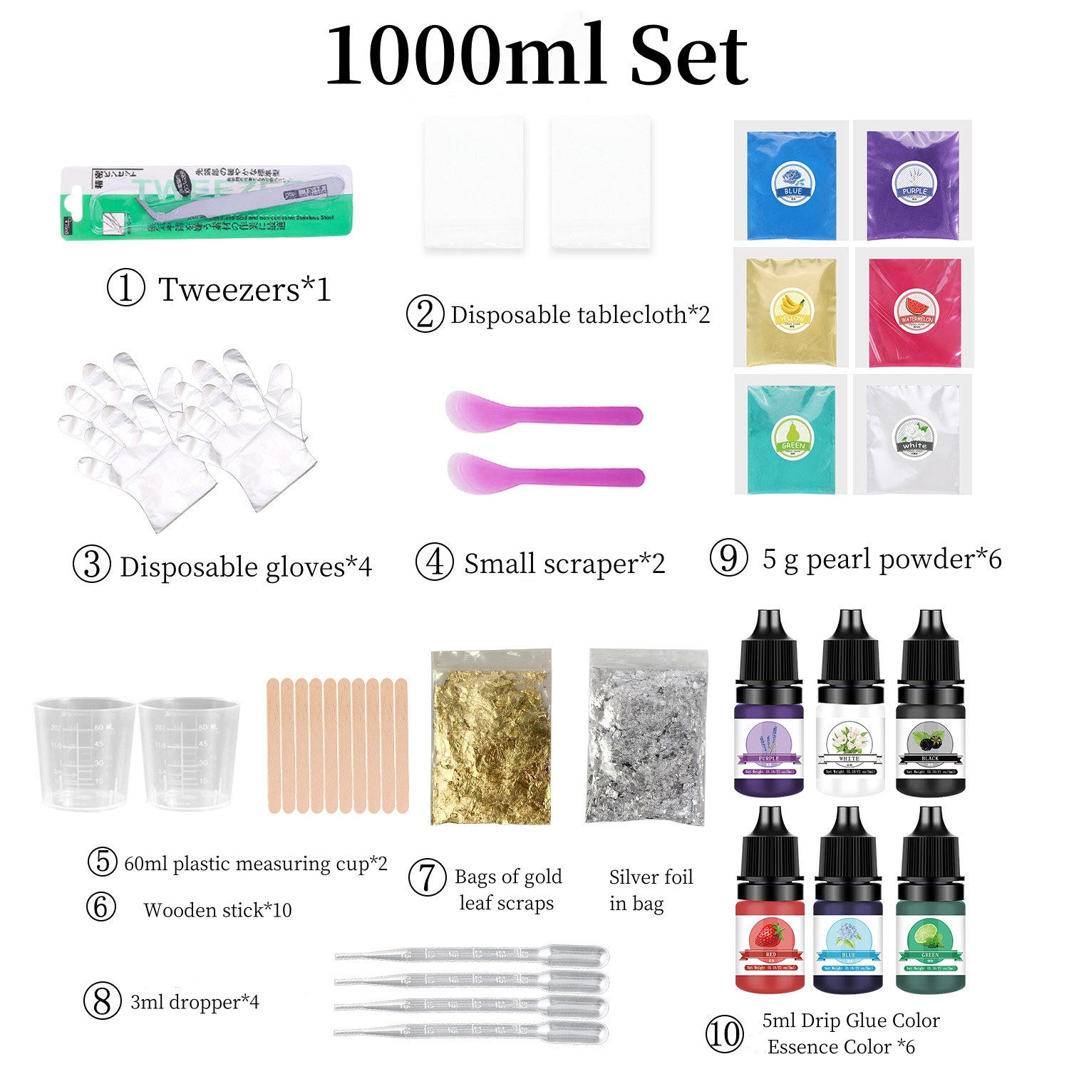 500/1000ml 1:1 ab kits de cola - Epoxy Resin Ab avaliação e preço
