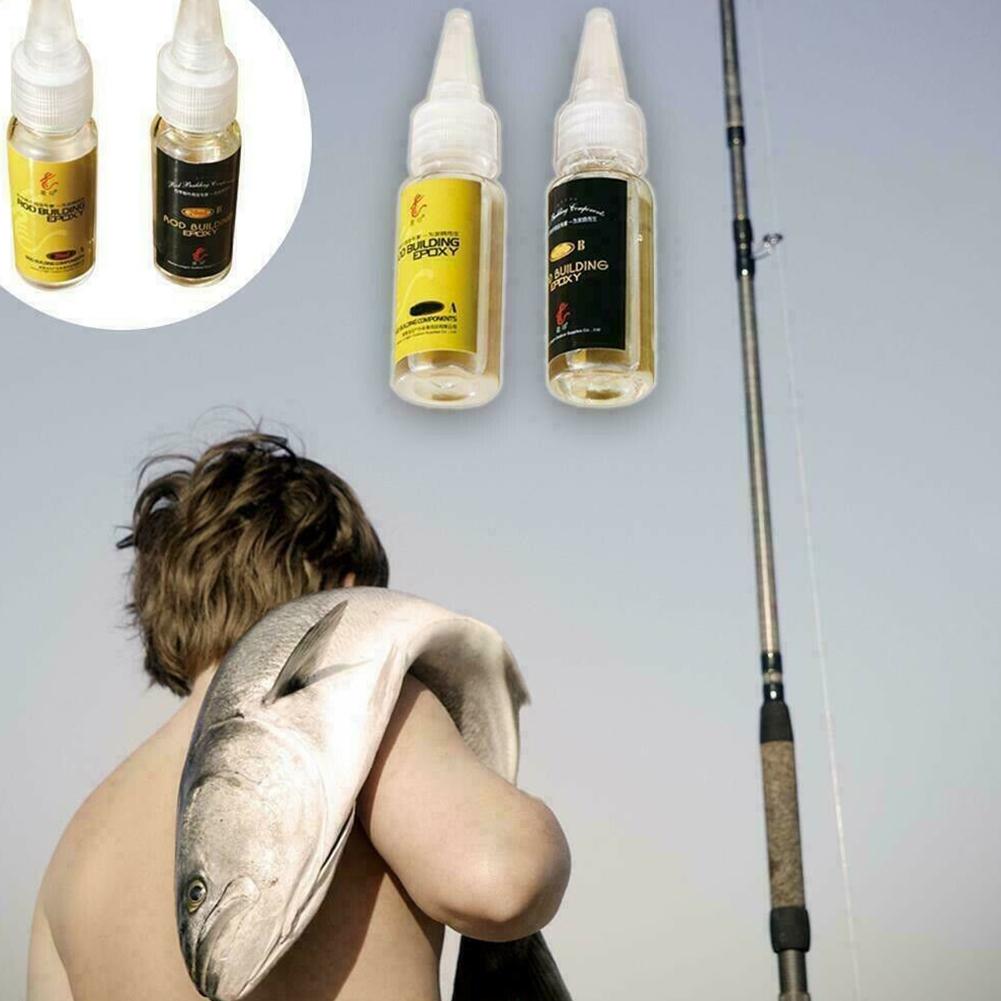 2 pçs vara de pesca cola vara  - Epoxy Resin Ab avaliação e preço
