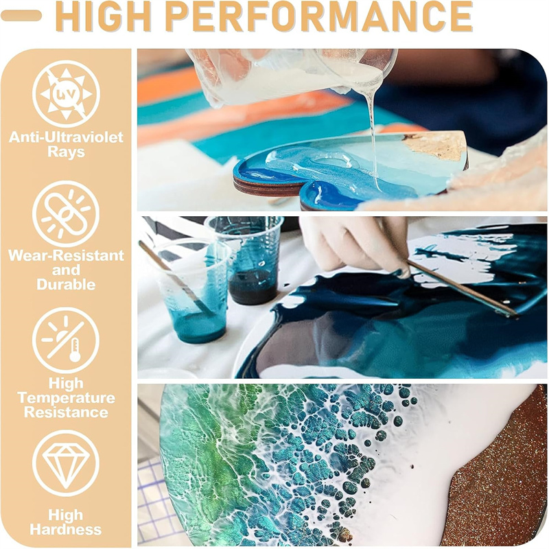 Resina epóxi cristalina, propo - Resin Art Ratio avaliação e preço