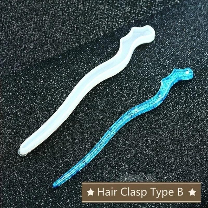 Novo transparente hairpin sili - Resin Art Box avaliação e preço