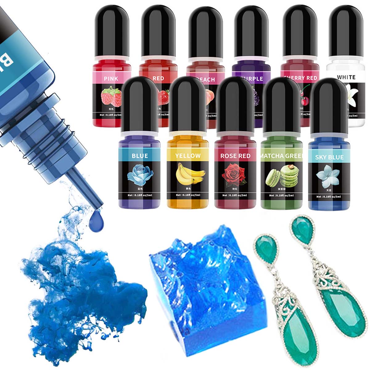 5ml/garrafa pigmento de resina - Epoxy Resin Ab avaliação e preço
