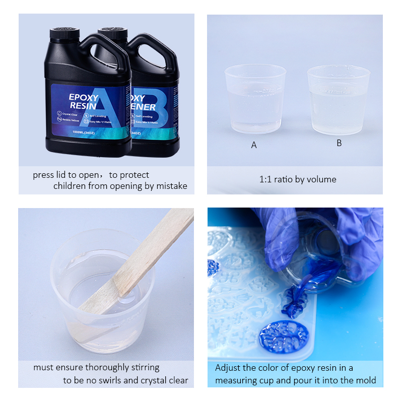 Kit de resina epóxi 2000ml, pr - Resin Art Ratio avaliação e preço